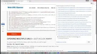 How To Open Multiple URLs At The Same Time