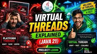 Java 21 Virtual Threads Tutorial | Project Loom Explained with Examples 🔥