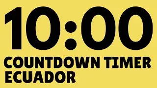 10 Minute Countdown Timer for Spanish Classroom Views of Ecuador