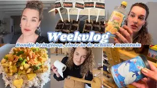 RONDJE KRINGLOOP, VLOER IN DE SCHUUR, HEERLIJK AVONDETEN | zeg maar Fem | Weekvlog