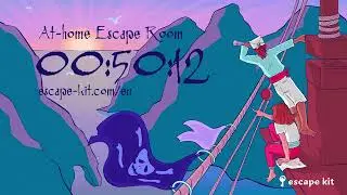 Countdown 1 hour - Pirate Escape Room Game - Treasure hunt - The cursed treasure - Escape Room Music