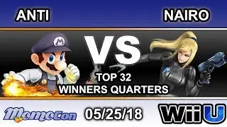 Momocon 2018 - IMT | ANTi (Mario,Diddy) Vs. NRG | Nairo (ZSS) Top 32 Winners Quarter