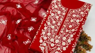 Haseeen shefon k handmade suit &hellip;😍order k liye whtsapp 👉03336460903