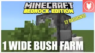 How to Make an EASY BUSH FARM in Minecraft Bedrock