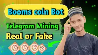 Booms Coin Bot Telegram Mining | Booms Real Or Fake? | Booms New Update