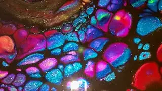 514 - Throwback Vibrant Swipe | #acrylicpouring #sheleeart #paintpouring #colourarte #bloomswipe