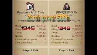 CLASH OF KINGS KVK KD 1945 Vs KD 1049 ZEROIN 2 CASTLE 500 M POWER