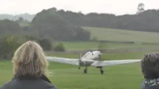 SPITFIRE BM597 DEPARTS PENT FARM.