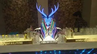 BAR Counter with LED Wall 