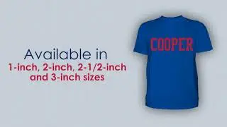 Screen Printed Names and Numbers for Heat Press Application