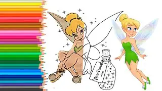 Disney Fairies coloring pages | Tinker Bell | Peter Pan coloring it | relaxing music