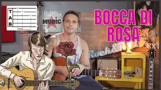 Bocca di Rosa - TUTORIAL Chitarra (Tab) - Fabrizio De Andr&egrave;