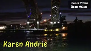 Pusher Tug Boat Karen Andrie In St Clair River