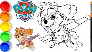 How to Draw Skye 🦴 Paw Patrol
