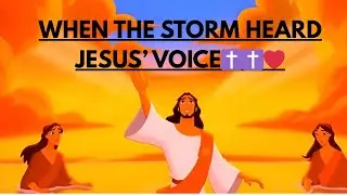 Jesus and the Scary Storm ✝️❤️@Jesuscreationai 