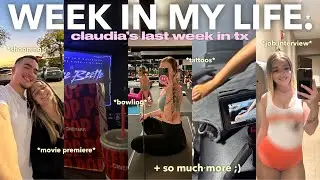 a WEEK IN MY LIFE 💐 (movie premier, job interview, new tattoos, shopping, + more!!)