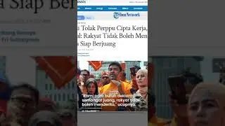 Ribuan Buruh Gelar Aksi Unjuk Rasa Tolak Perppu Cipta Kerja, Said Iqbal: Kita Siap Berjuang