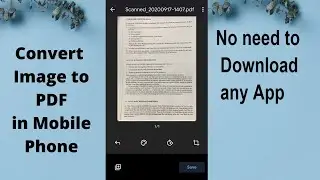 How To Convert Image to PDF using Google Drive in Android Phone