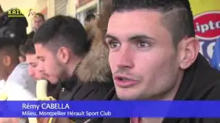 Les joueurs du MHSC avec les jeunes de la Paillade