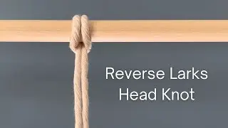 How to tie a reverse larks head knot - DIY Macrame Tutorial