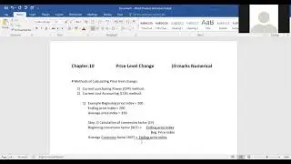 BBS First year old course Account || Price level Change. Current purchasing power (CPP) method.