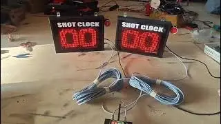 Shotclock 24 detik basket ball 40x30cm bisa wireless dan kabel by Soni Led Jogja 0822.5777.4400