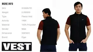 EIGER MIDLAND VEST 1989 BLACK || 910006791 || ROMPI EIGER 2022