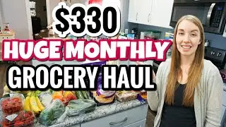 $330 HUGE MONTHLY GROCERY SHOPPING TRIP JANUARY 2021 | WALMART GROCERY HAUL | LivingThatMamaLife