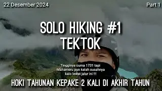 TEKTOK SOLO HIKING #1 - GUNUNG KELUD LEWAT JALUR NGANTANG YG KATANYA PALING MENANTANG !!!