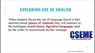Reflection Entry 2 Explored - English A and B SBA-Lesson 7