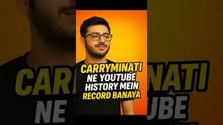 CarryMinati Just Made YouTube History! 😱 Unbelievable Record of 2025 #shorts #short #trending #facts