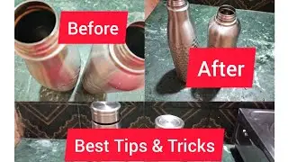 HOW TO CLEAN AND REMOVE SMELL IN STEEL BOTTLE AT HOME 🏠#besttipstricks #simplewaytolearn