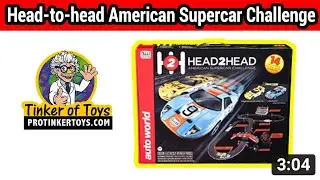 Head-to-head American Supercar Challenge Auto world HO slot car set