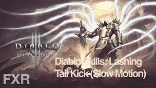 Diablo III Beta: Monk - Lashing Tail Kick (Slow Motion)