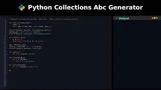 Python Collections Abc Generator #generator