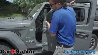 Как снять двери с Jeep Wrangler 2020 года. РУКОВОДСТВО | Уникальный Chrysler Dodge Jeep Ram Burlington