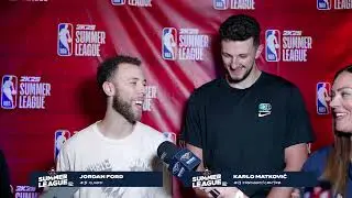 Jordan Ford, Karlo Matković on Game 2 vs. Magic, Pelicans roster | 2024 NBA Summer League Postgame