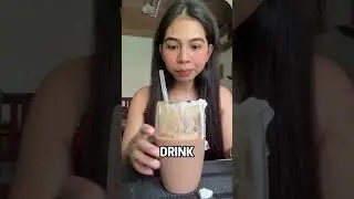 Иллюзия в стакане с холодным кофе