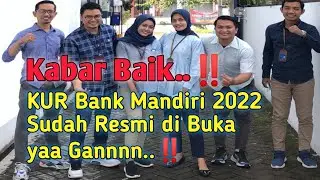 KUR Bank Mandiri 2022 sudah Resmi di Buka Boskuhh ‼️ Biaya Administrasi dan Provisi KUR Mandiri 2022