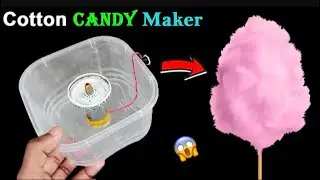 How to make cotton candy machine from motor at home| #lifehacks #diycrafts 