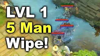 LVL 1 - 5 Man Wipe Moment - EG vs OG - MDL Dota 2