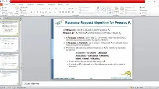 8.5.6 Deadlock Avoidance Bankers Algorithm Resource Request Algo