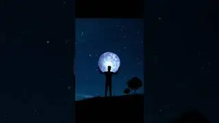 night sky moon photography#shorts #picsart #picasrt #photoeditingsoftware #picsartphotoediting