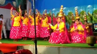 Supper dance performance by padmavathi school girls