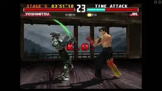 Tekken 3 &mdash; Yoshimitsu vs Jin | Lost First Round, Strong Comeback Victory