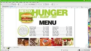 Cara Membuat Daftar Menu Restoran di CorelDRAW X7