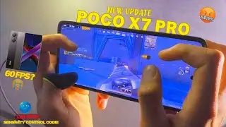 POCO X7 PRO NEW UPDATE 3.9 TEST 120 FPS FULL GRAPHİCS 🤯🔥 SENSİVİTY AND CONTROL 😱