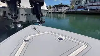 Hewes & All Water Customs PE FOAM Boat Flooring BEFORE & AFTER | NOT SeaDek