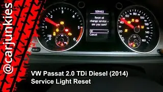 VW Passat 2.0 TDi Diesel (2014) - Сброс сервисного индикатора