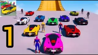 Car Crash Games - Superhero Car Stunt - Car Simulator - Android & ios Gameplay